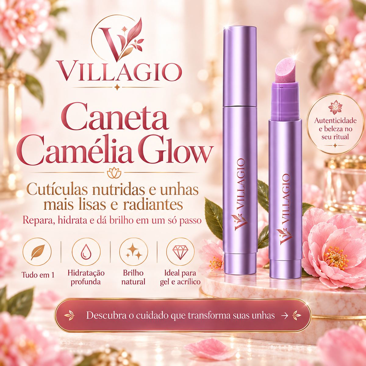 Caneta Camélia Glow™