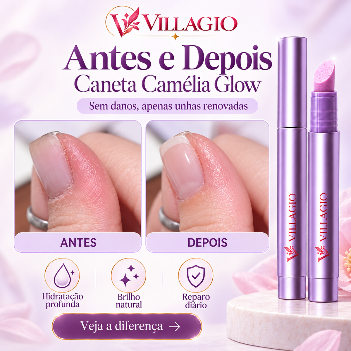 Caneta Camélia Glow™