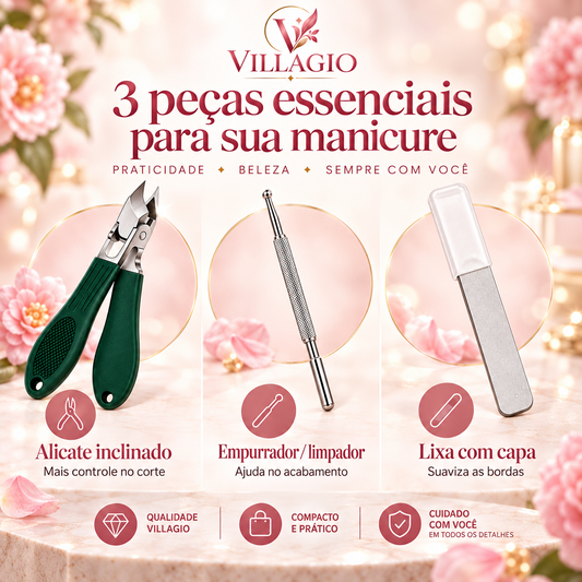 Kit Manicure Camélia Precision 3 em 1