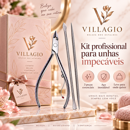 Kit Manicure Premium 3 em 1